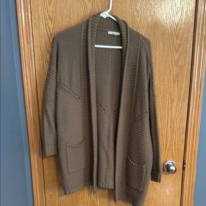 Cozy Casual Chocolate Cardigan Sweater
